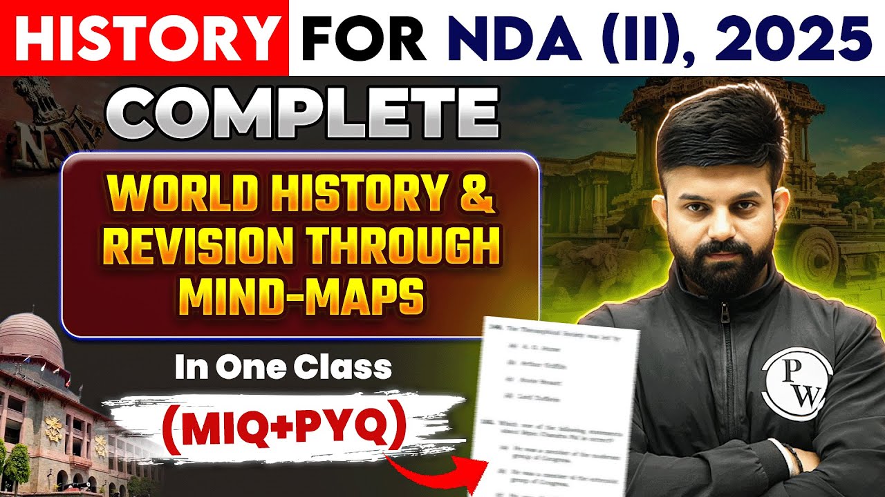 NDA History: World History & Revision Through Mind-Maps | History For NDA 2 2025 | Defence Wallah