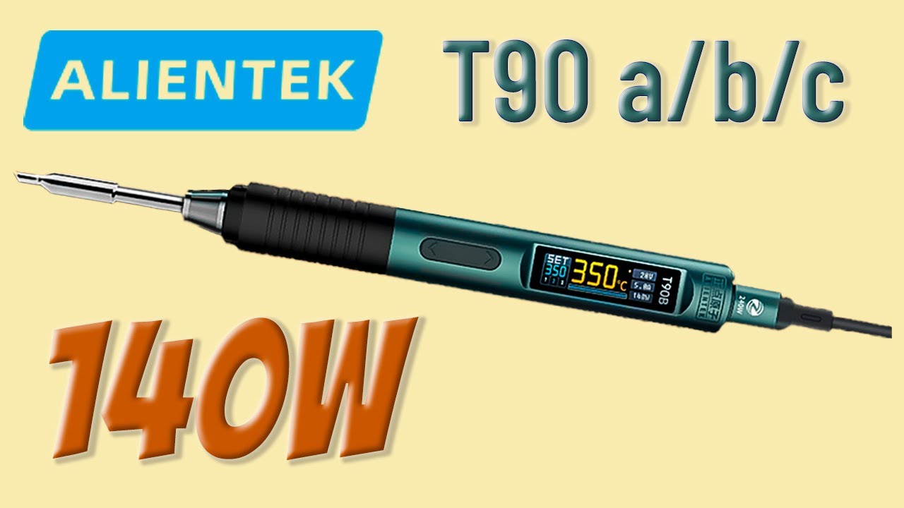 Пожалуй лучший USB Паяльник ALIENTEK T90 - мощность 140W, цветной дисплей, удобное правление и ещё!