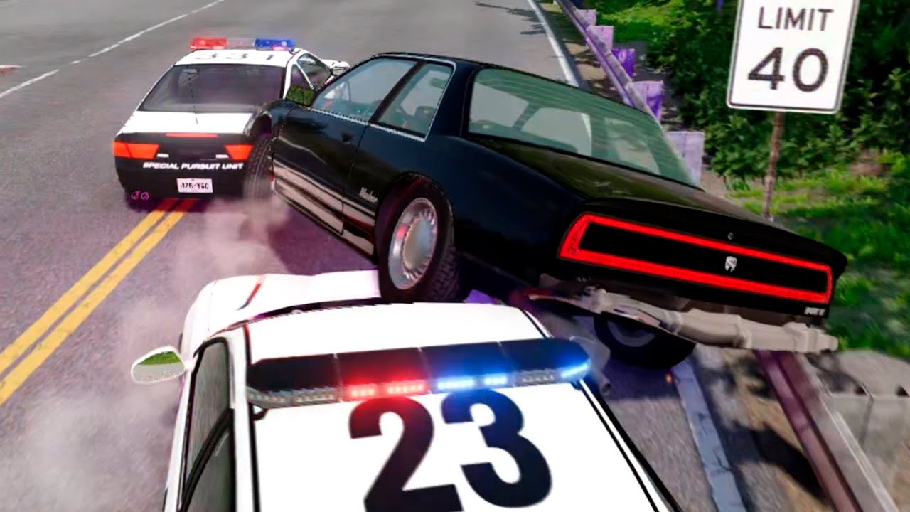 COMO NÃO FUGIR DA POLÍCIA... - BeamNG.drive