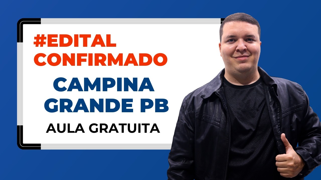 CAMPINA GRANDE PB - EDITAL IMINENTE - QUESTÕES IDECAN