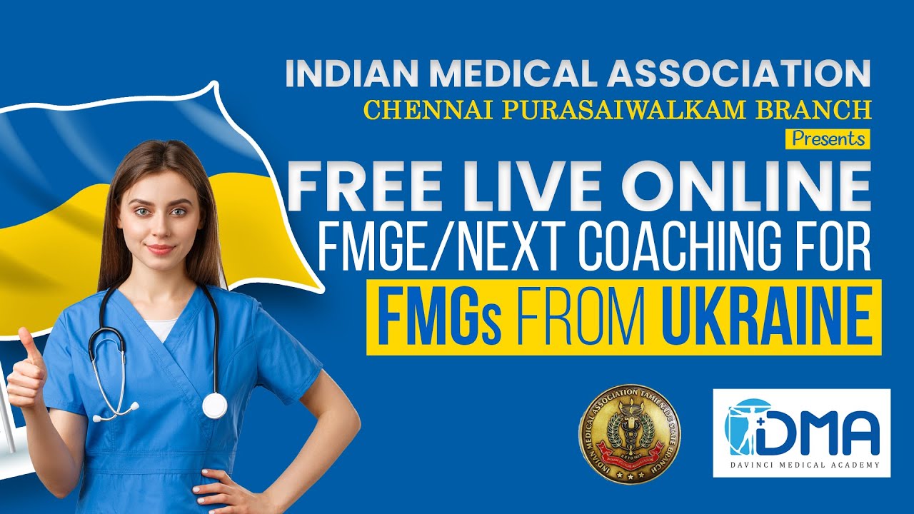FREE LIVE ONLINE FMGE/NEXT COACHING FOR FMGs FROM UKRAINE!