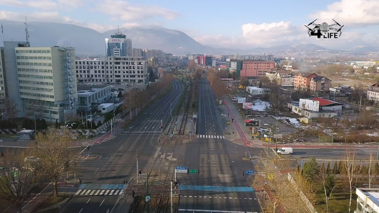 Prvojanuarski let dijelom grada Sarajeva