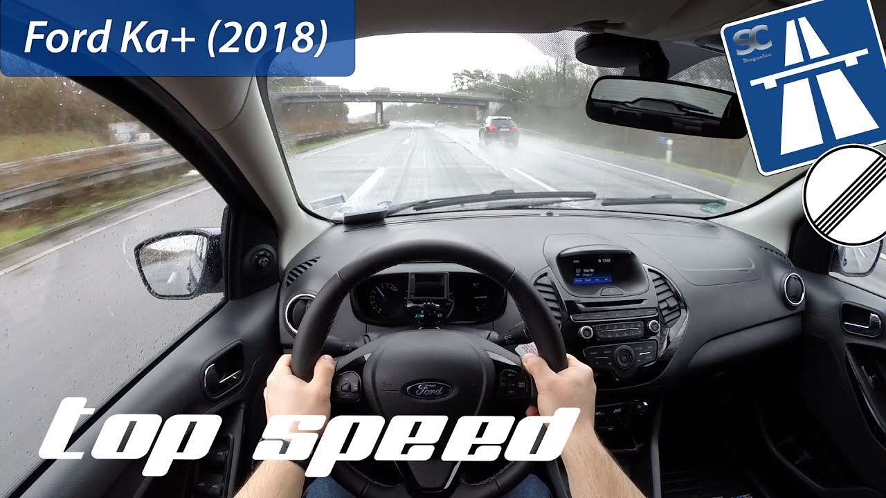 Ford Ka+ (2018) on German Autobahn - POV Top Speed Drive