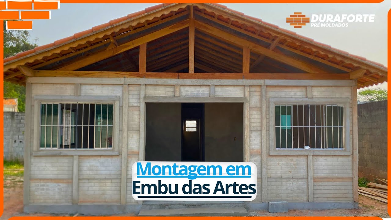 CASA PRÉ MOLDADA | ANDAMENTO |  EMBU DAS ARTES SP | 70M²