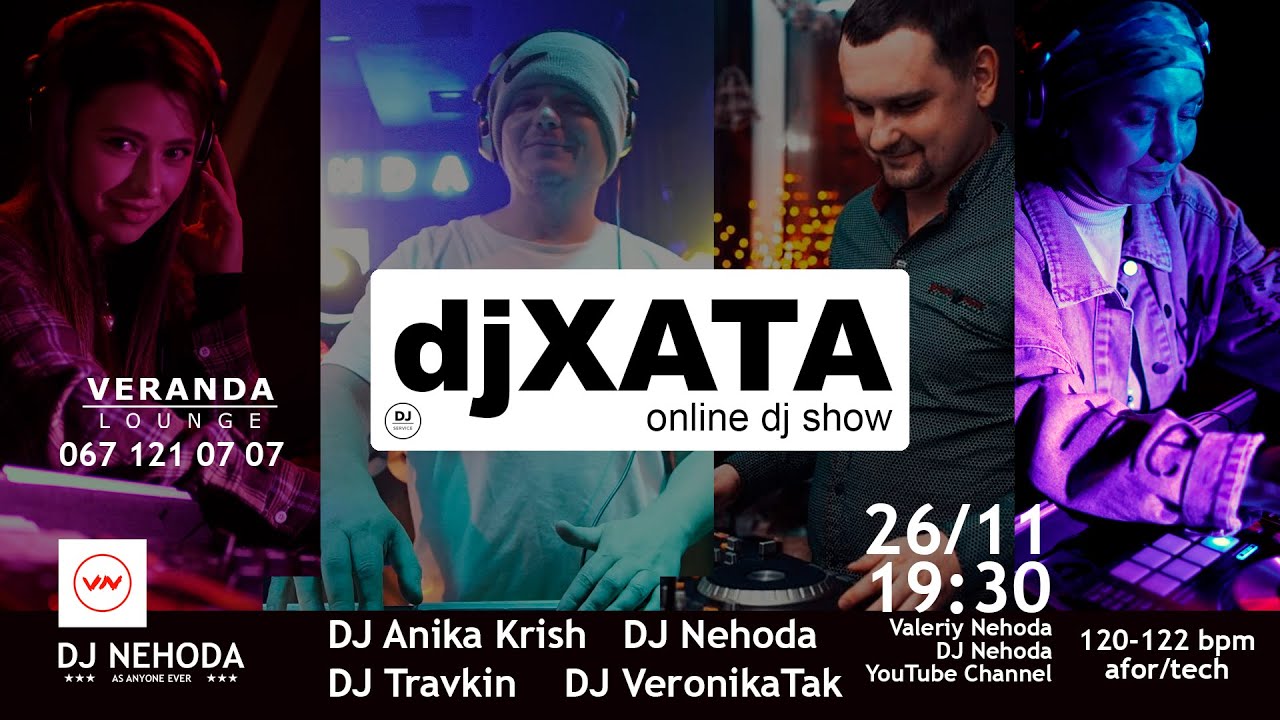 Afro Tech Deep House  DJ Anika Krish DJ Nehoda DJ Travkin DJ VeronikaTAK at djXATA online 26 11 2025