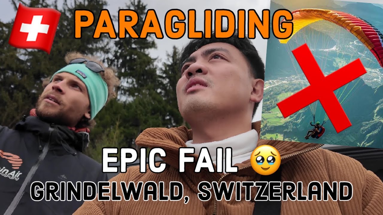 PARAGLIDING EPIC FAIL: Grindelwald Switzerland