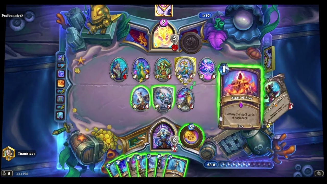 Hearthstone - Voyage to the Sunken City - Burn Shaman vs Mage
