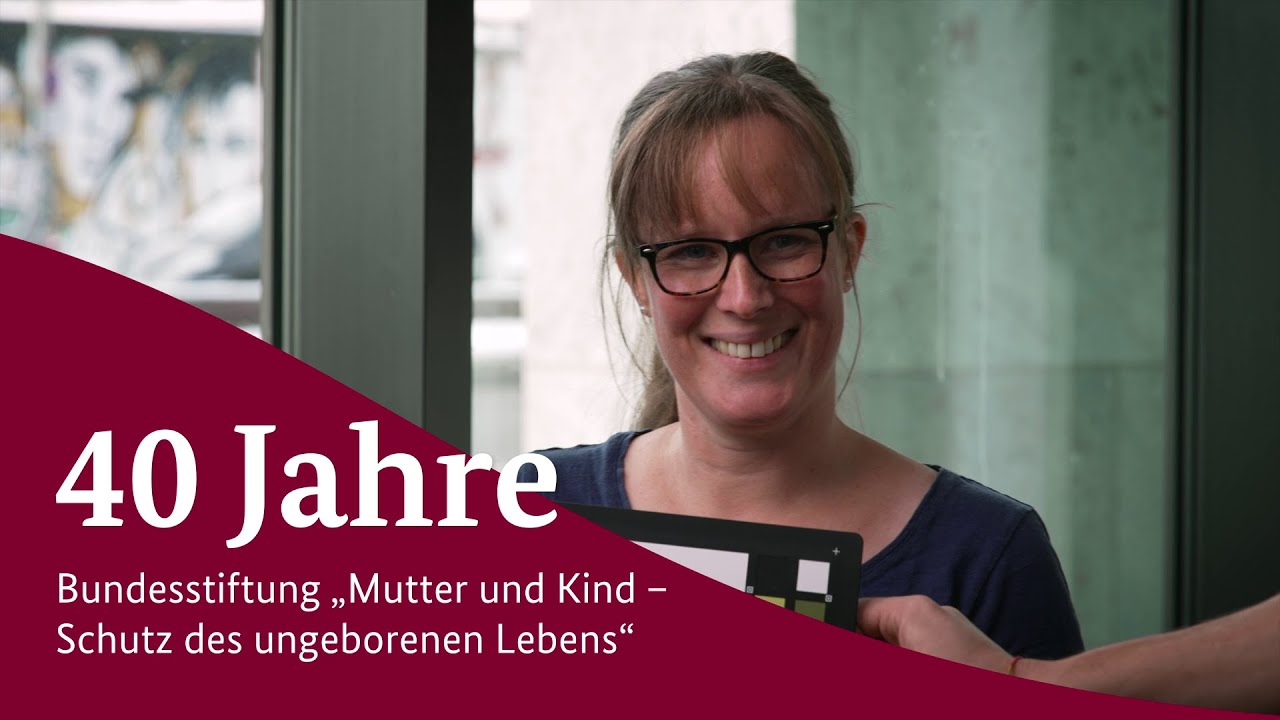 Sarah Kobauer zum 40. Jubil&auml;um der Bundesstiftung Mutter und Kind