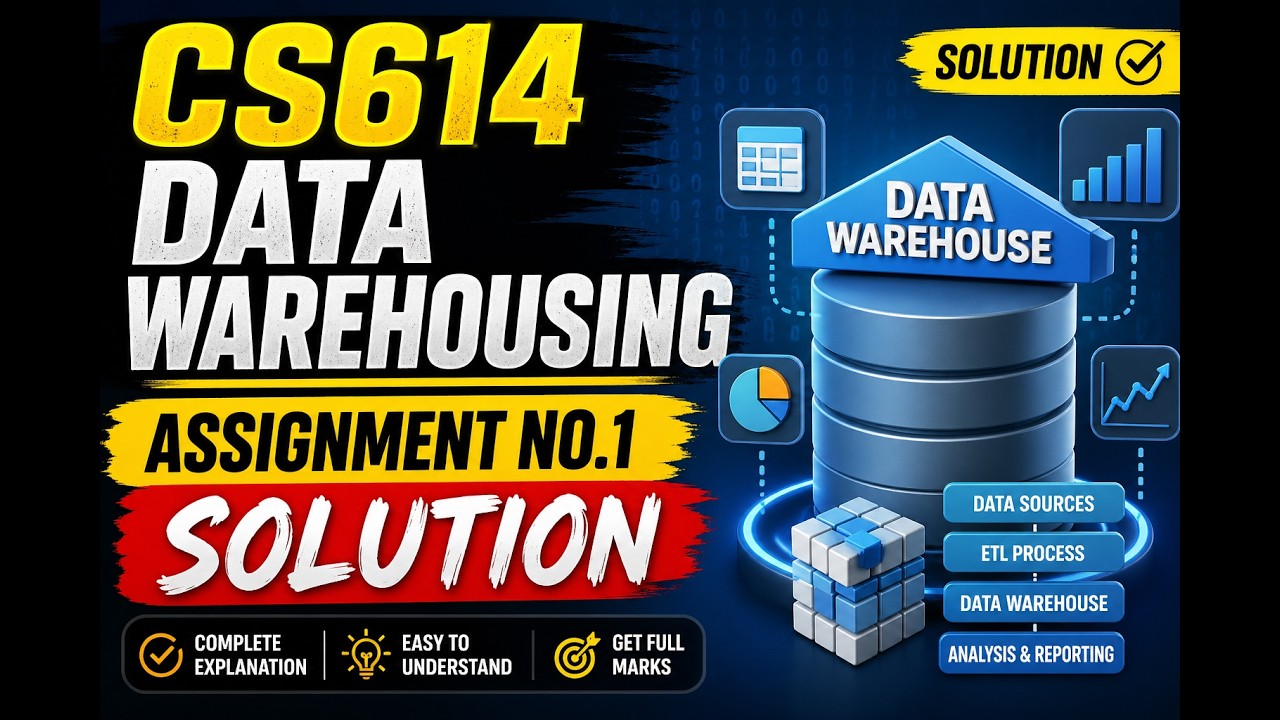 CS614 Assignment 1 solution 2026 | virtual university assignment | Data wearhousing assignment