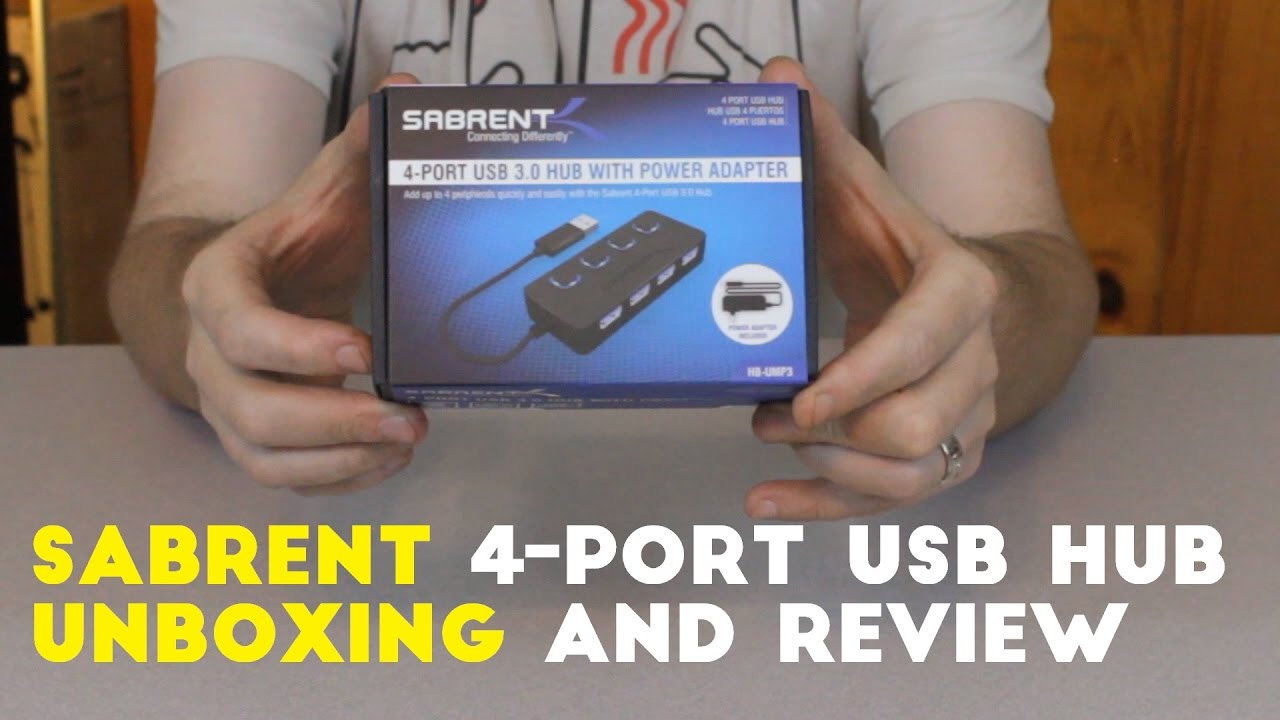 Sabrent 4-Port USB 3.0 Powered Hub - Unboxing and Review