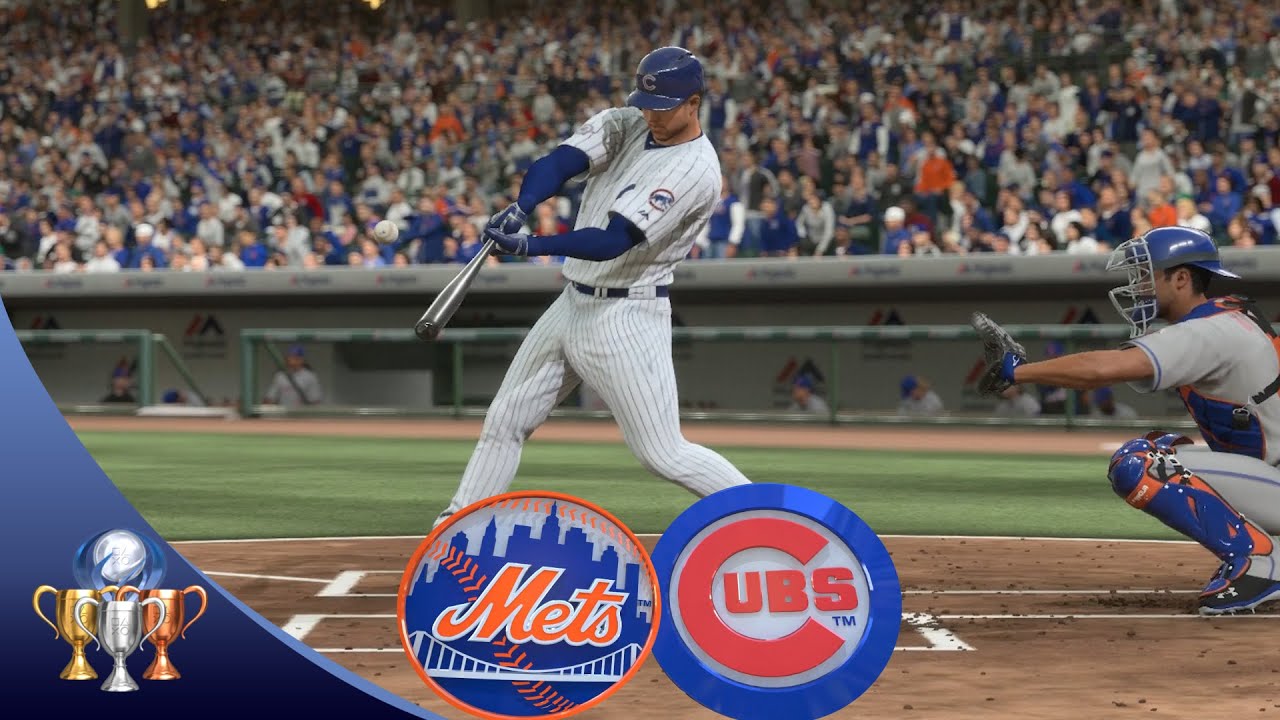 MLB The Show 16 - Mets vs Cubs  (Full Game, Broadcast Presentation)