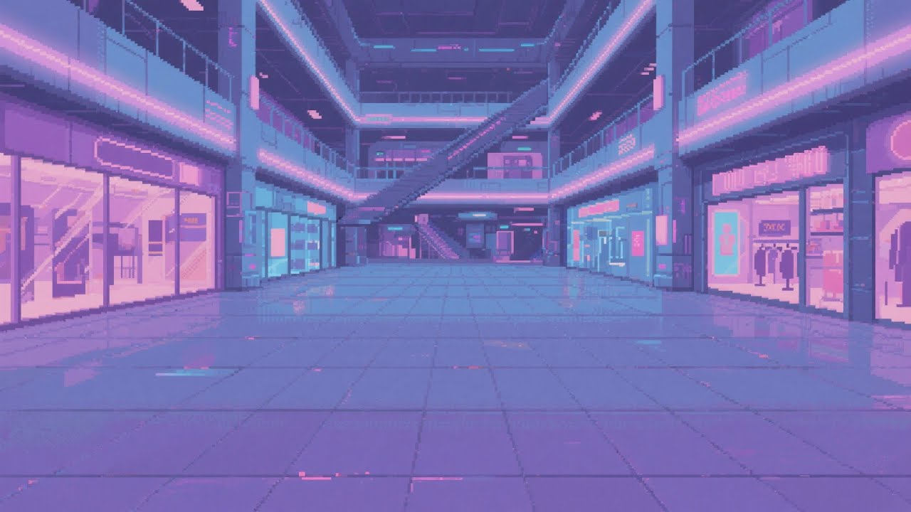 Retro Future Mall - Chill 90s Synthwave Mix