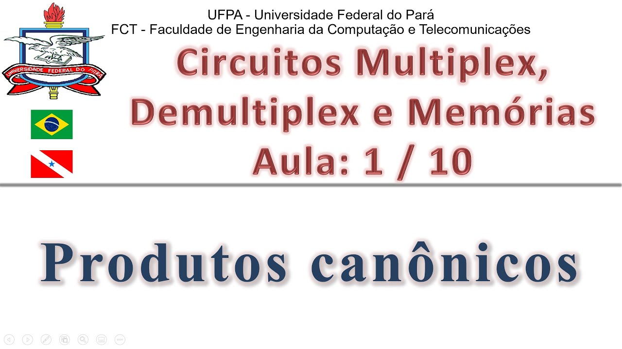 Produtos Canônicos - #01 - Circuitos Multiplex - Eletrônica Digital