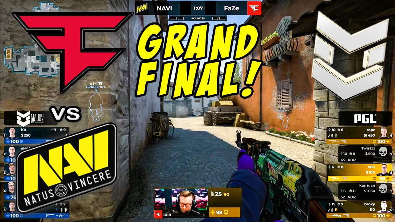 FaZe против NaVi - ОСНОВНЫЕ МОМЕНТЫ | PGL Major Антверпен 2022 | ПЛЕЙ-ОФФ - ГРАНД-ФИНАЛ | CSGO