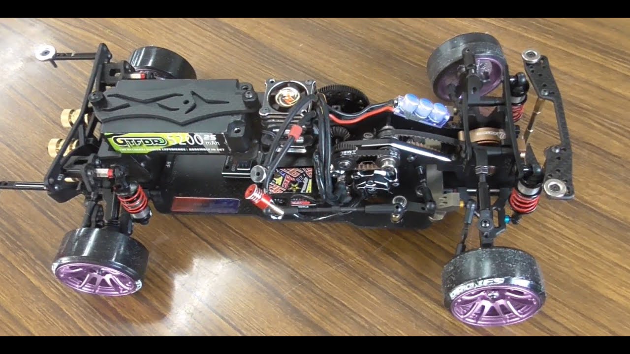 Mさん  DLIKE Re-R HYBRID実車感をだす重量級走行動画RWD DRIFT RC