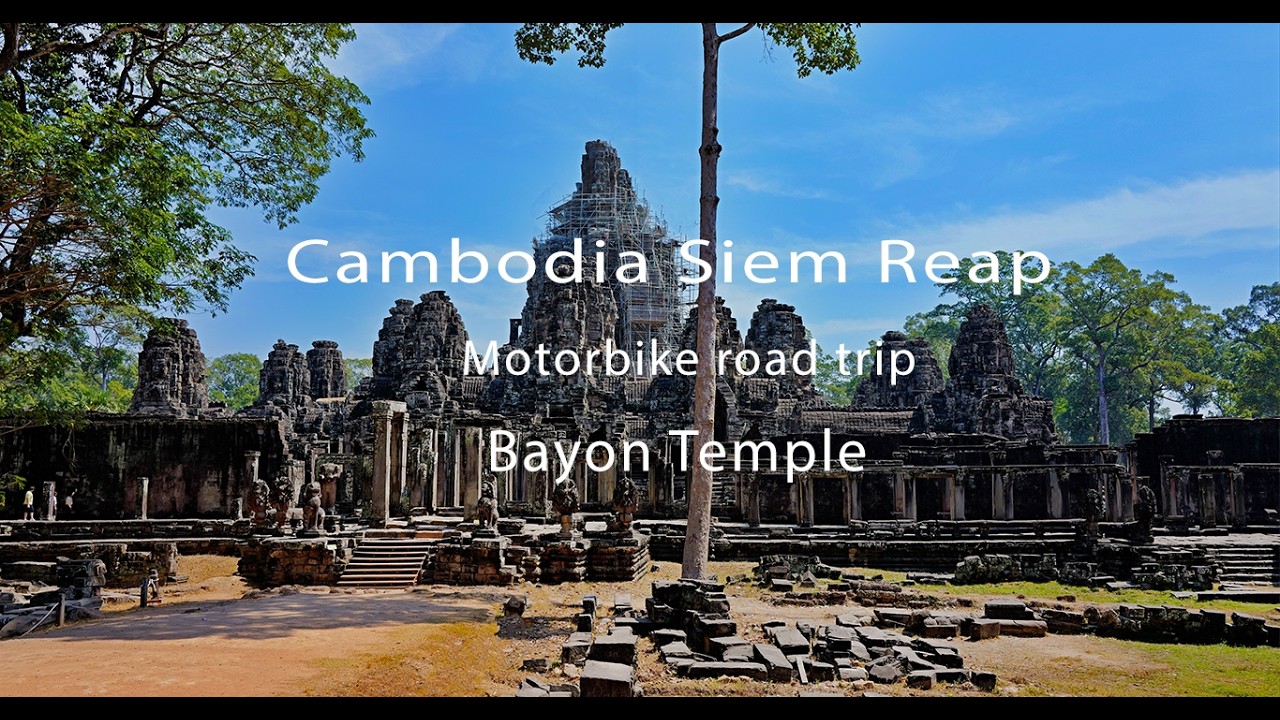 Cambodia Siem Reap - Motorbike trip to Bayon Temple