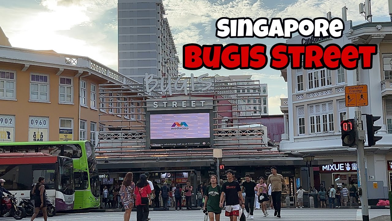Exploring Bugis Street and Waterloo street, one of the biggest market in Singapore {4K}