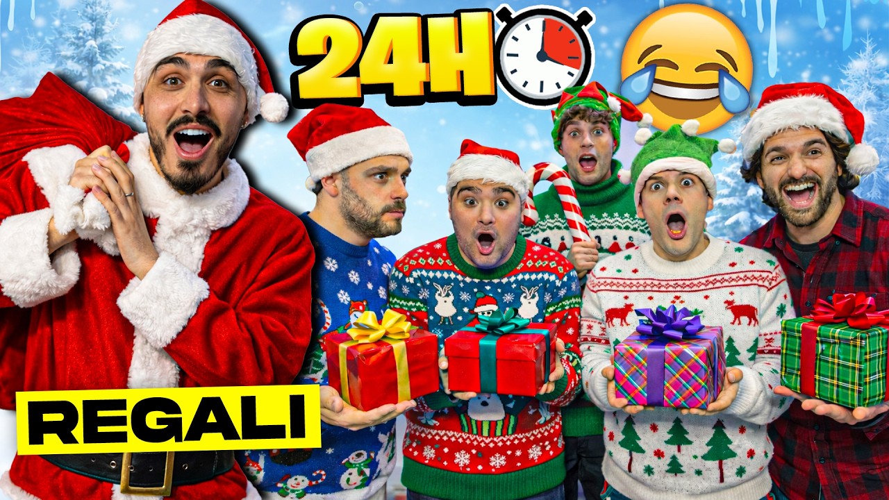 🎅 BABBO NATALE per 24 ORE! Faccio i REGALI al NAPOLI CREATORS 🎁 🩵