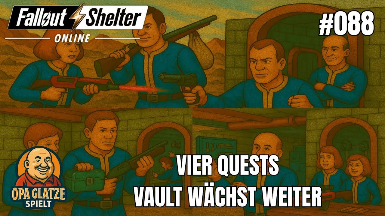 Fallout Shelter #88 – Vier Quests & großer Ausbau!