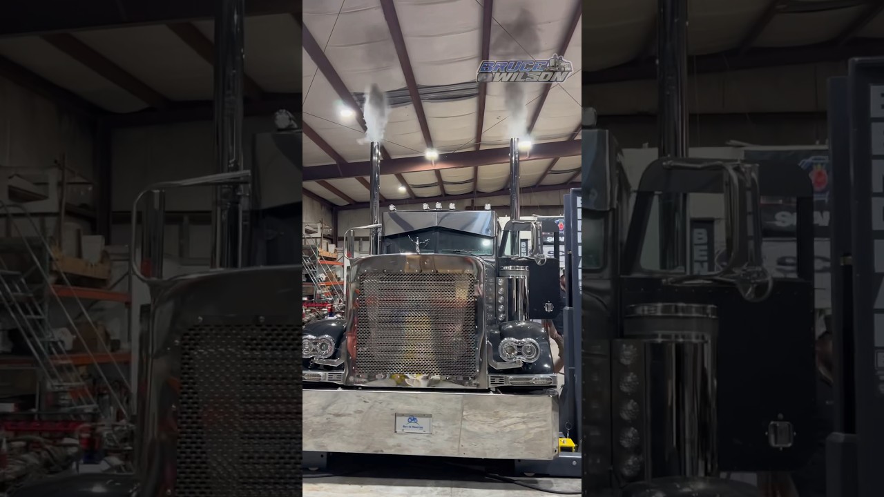 Installing Stacks on the Pull Truck‼️ @4StateTrucks  #trucker #power #speed  #viral