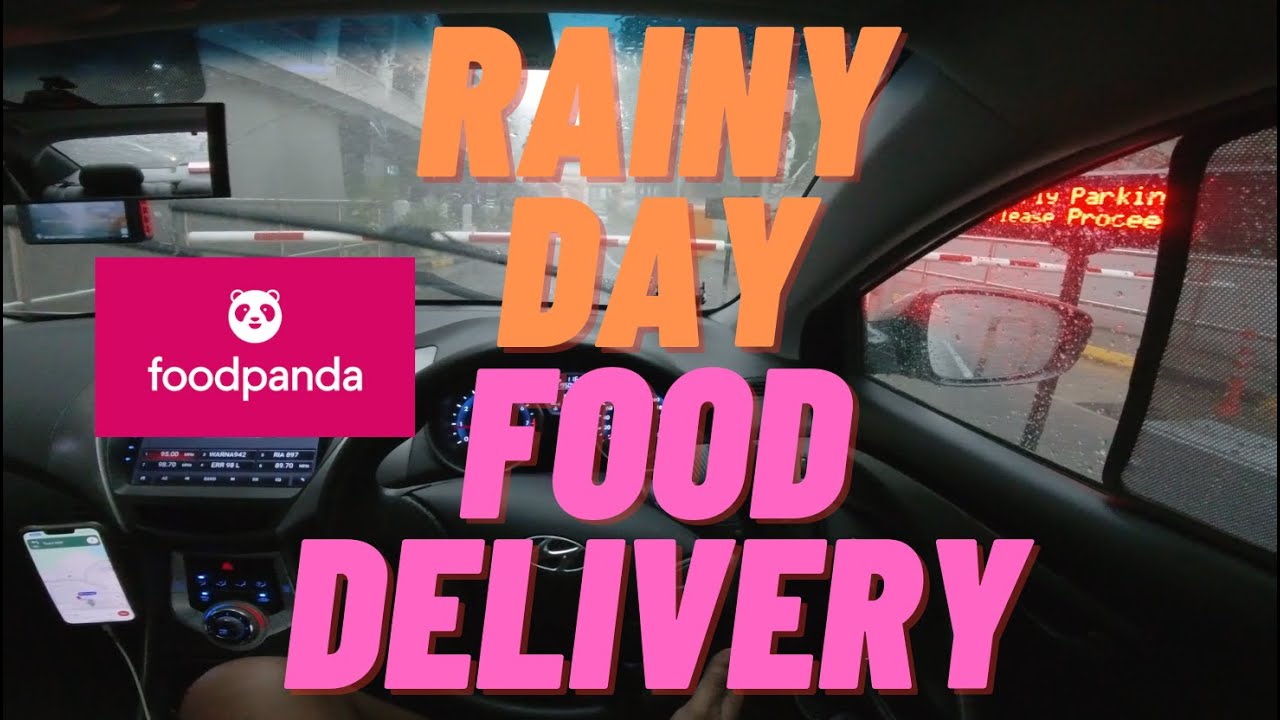 ASMR | First Foodpanda Delivery in the Rain | POV Driving & Delivering in Singapore