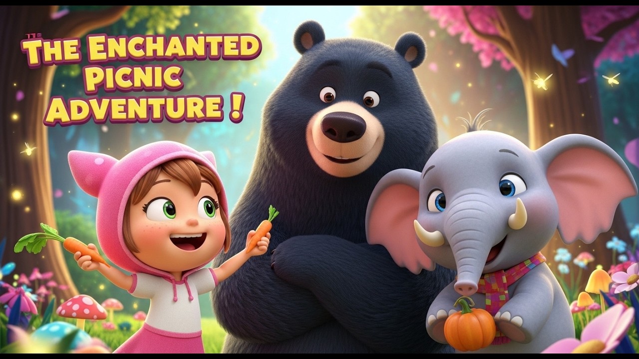 The Enchanted Picnic Adventure | Luna & Bear Magical Forest Story for Kids