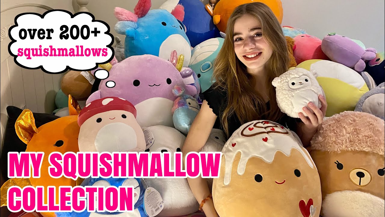 MY UPDATED SQUISHMALLOW COLLECTION! OVER 200+ squishmallows! Everything I collected in 2021 & more…