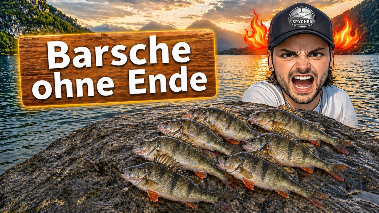 So fängst du VIELE BARSCHE! | Uferangeln im kristallklaren Thunersee | Tipps & Action