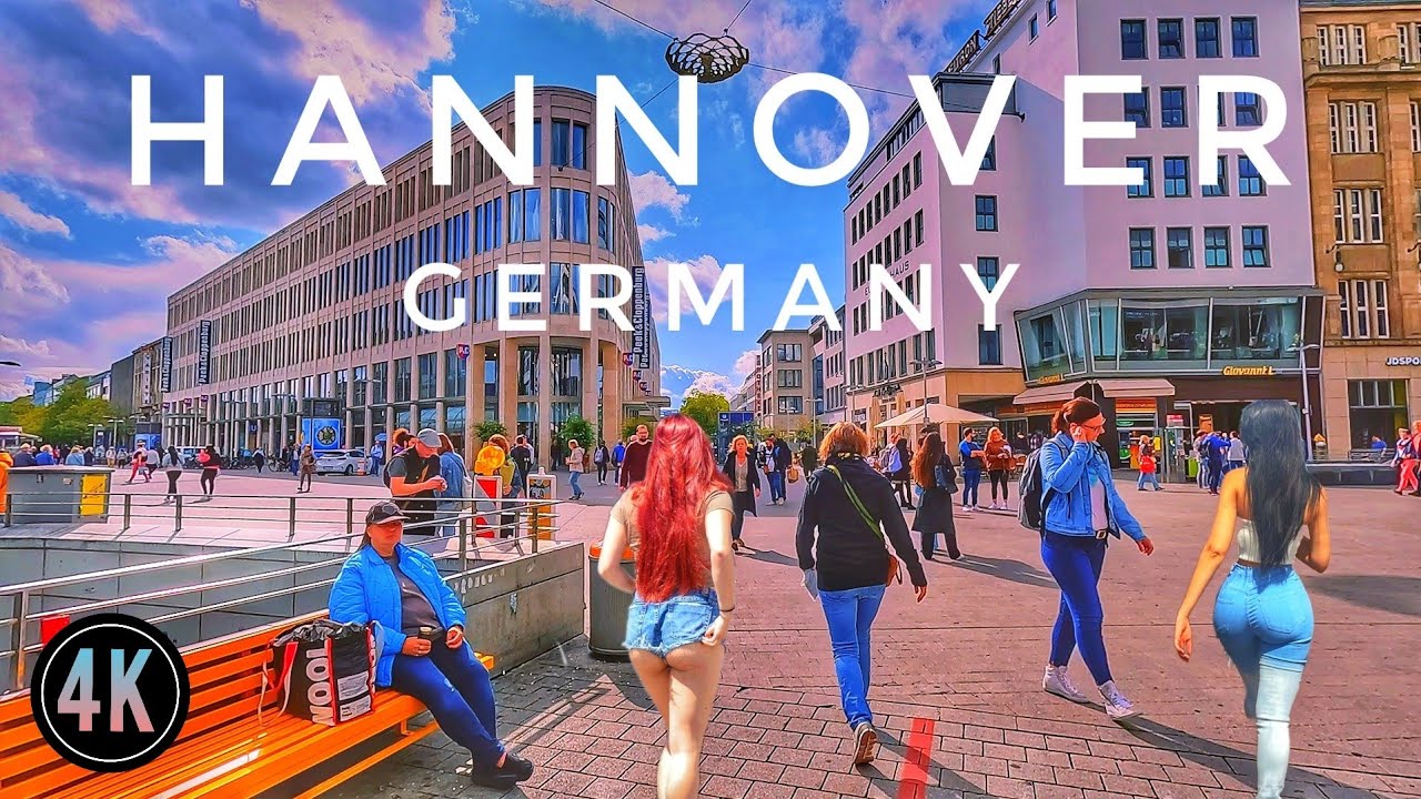 Hannover Germany/tour in Hannover beautiful city in Germany/Walking tour 4k HDR