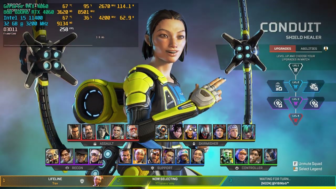 Apex Legends - RTX 4060 + i5 11400 | 1080P | HIGH Settings