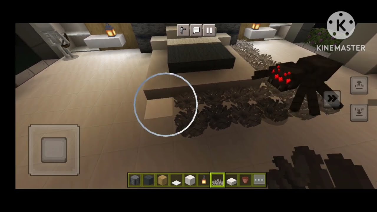 Minecraft: How to build modern house tutorial #interior #gameplay #4