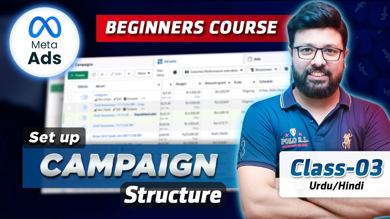 Meta Ad Account Structure | Class 03 | Meta Ads Beginners Course