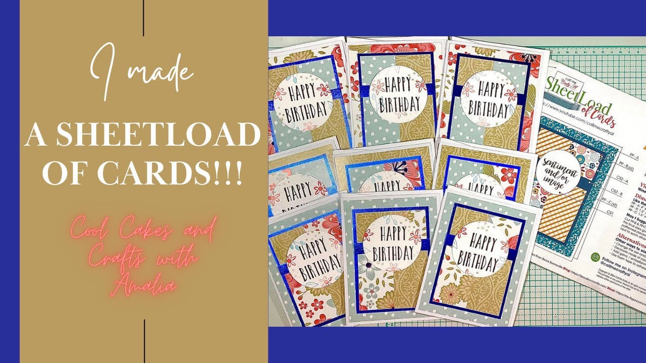 I MADE A SHEETLOAD OF CARDS!! January 2024 Sheetload of Cards