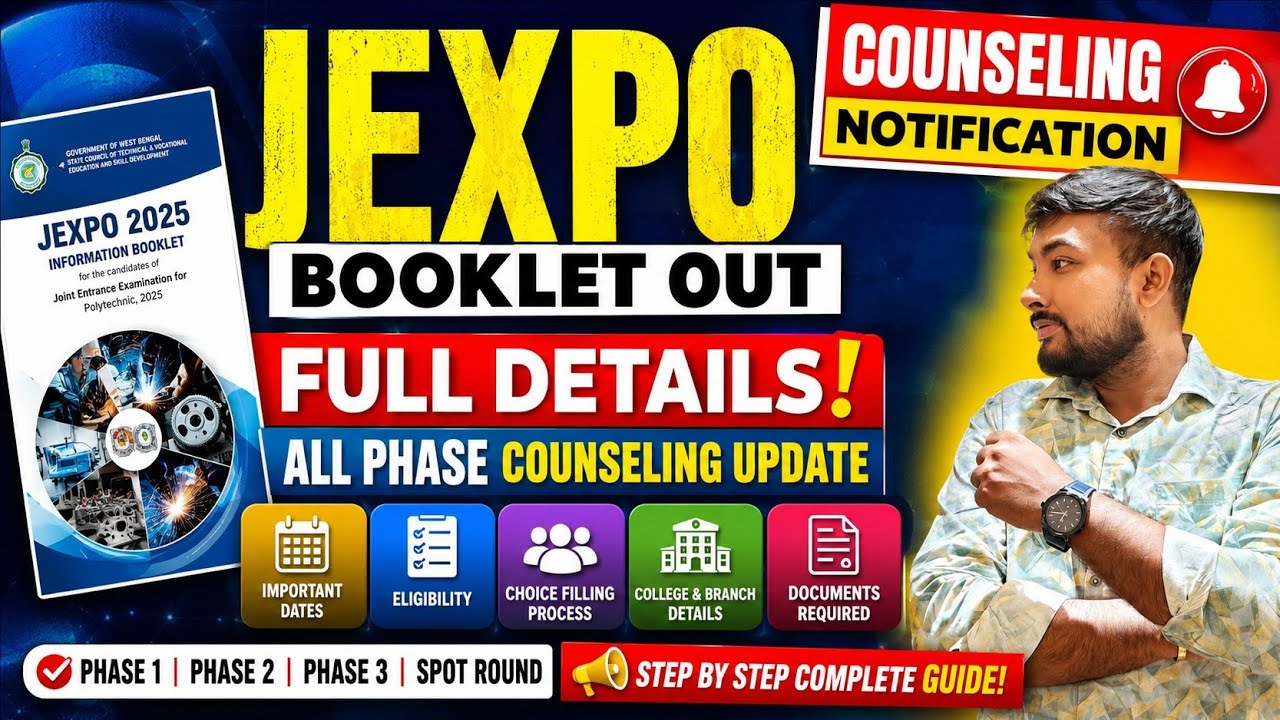 Jexpo Voclet Counselling Notification Rank Update Full information about Counselling Process 