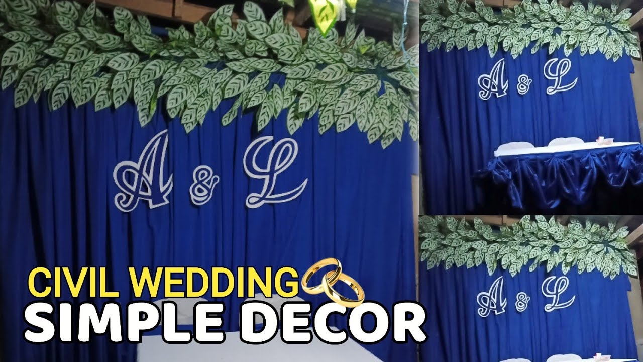 Easy Wedding Backdrop Ideas at Home | DIY Wedding Decoration
