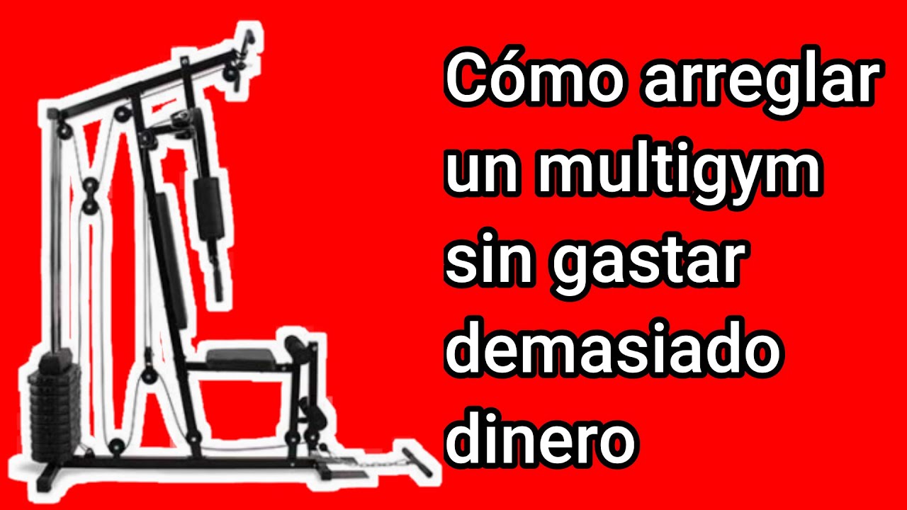 como arreglar   los cables del multigym / arreglar aparato de poleas. arreglar mini gimnasio