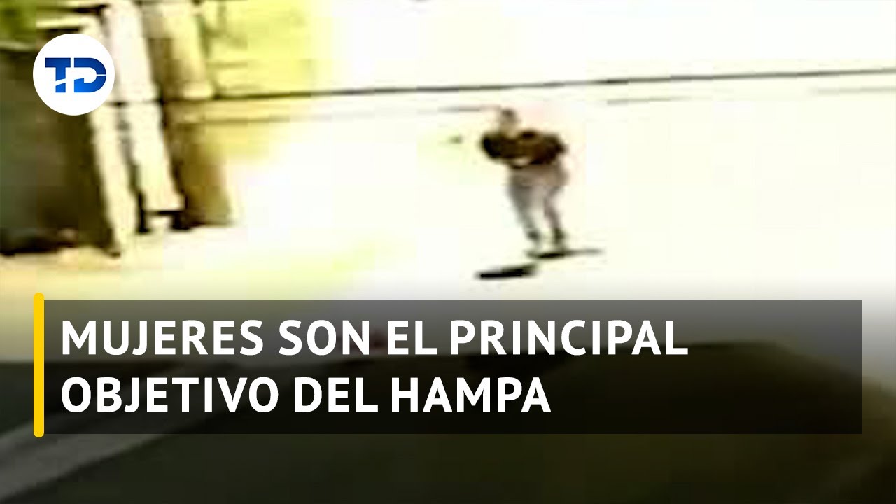 Video muestra asalto contra mujer en Desamparados