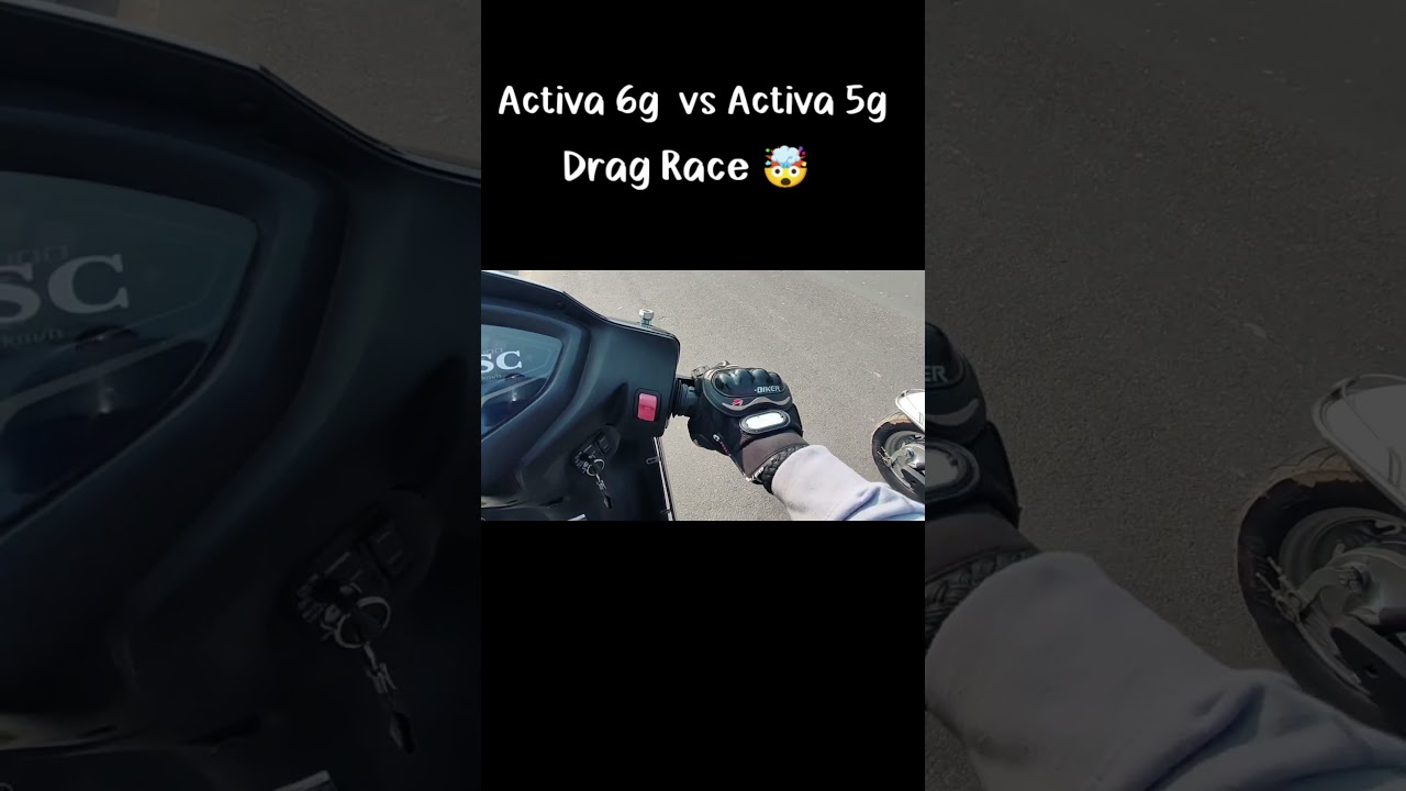 activa 6g vs activa 5g drag race 🔥😱#activa #shots #youtubeshorts #viral