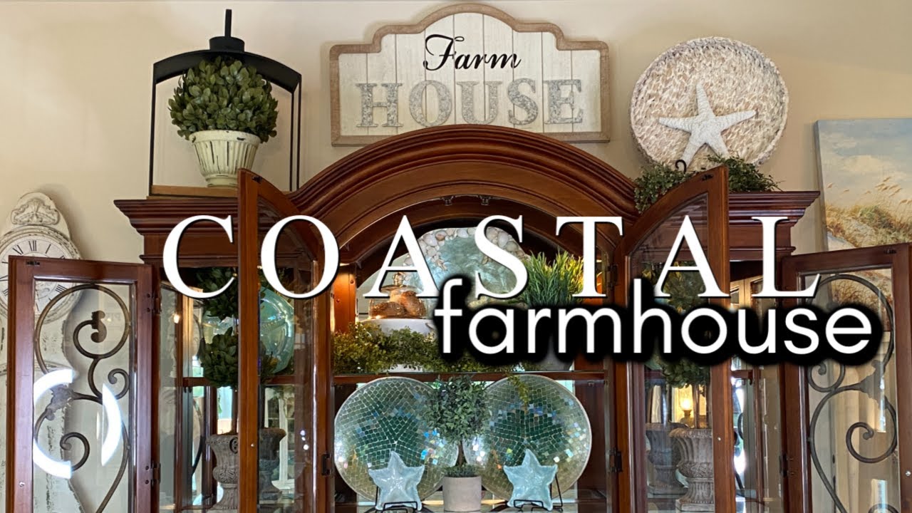 NOT YOUR MAMA'S HUTCH - COASTAL | FARMHOUSE - DECORATE WITH ME!