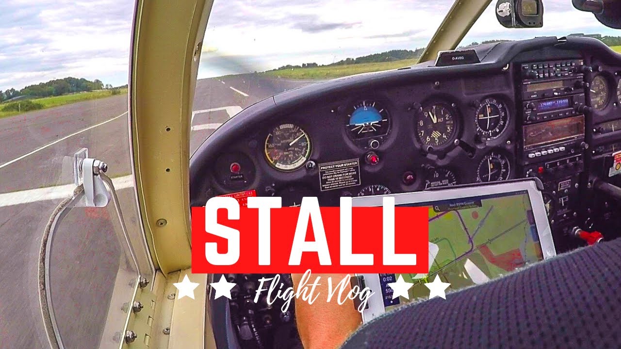 STALLED IN THE FLARE = HEAVY LANDING | Bembridge Airfield to Enstone | Wingly flight share in a PA28