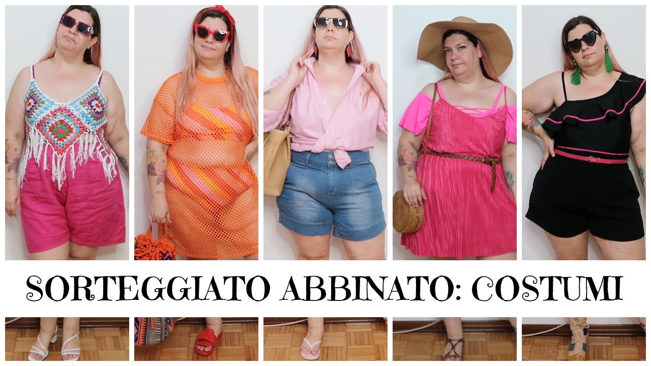 Outfit curvy con costumi. Sorteggiato Abbinato #3