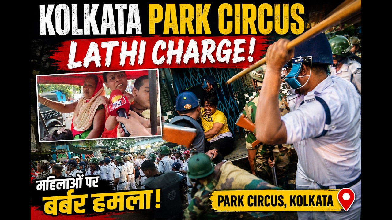 Police Lathi Charge in Park Circus, Kolkata! Ground Report