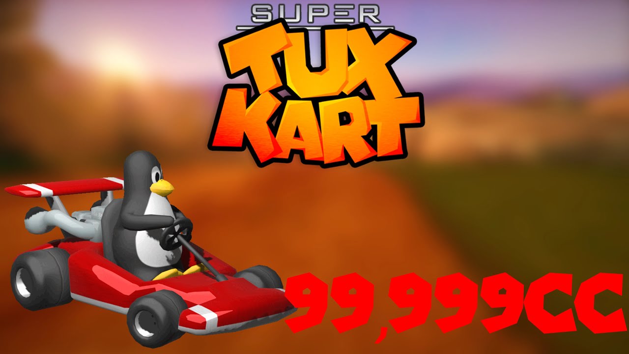 99,999CC in SuperTuxKart?! (Penguin Playground Gameplay)