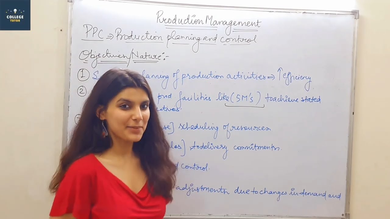 Production planning and Control | Objectives and Importance | Production Management | Class 5