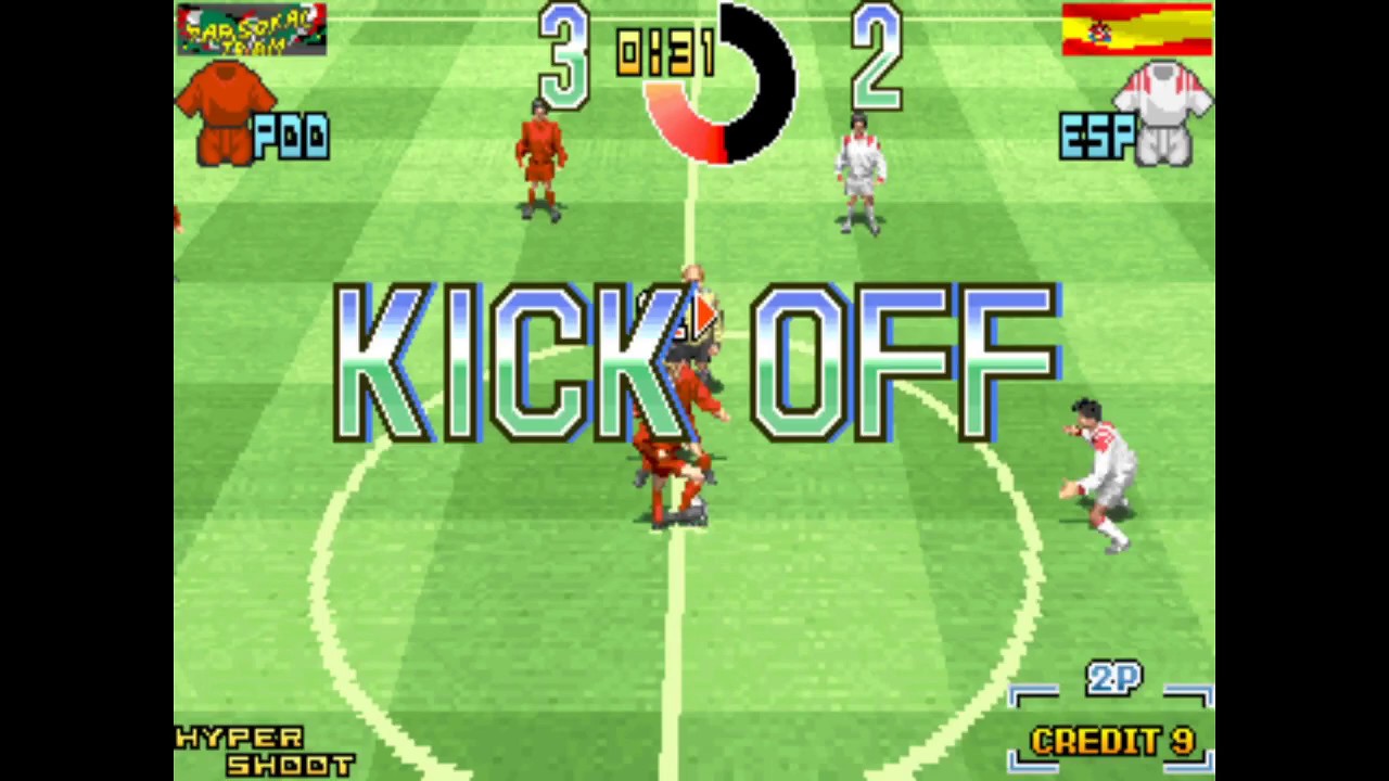 Taito Power Goal. Football / Soccer Arcade Game (1994). Longplay (with a couple of cheats!)
