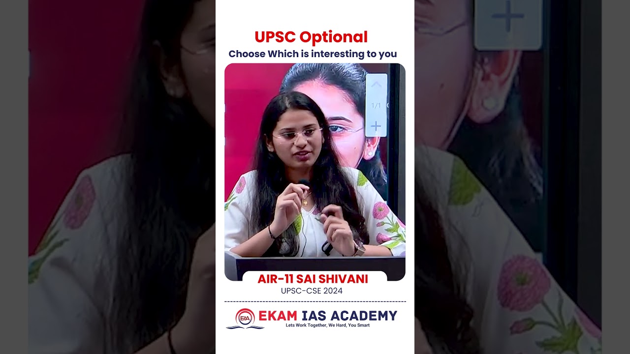 How to Choose the Right Optional for UPSC | Choose Smartly & Stick With It | AIR 11 SAI SHIVANI