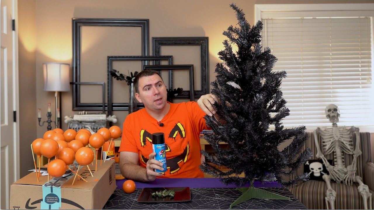 Let's Make a Halloween / Christmas Tree - Crafting a Cheap DIY Decoration