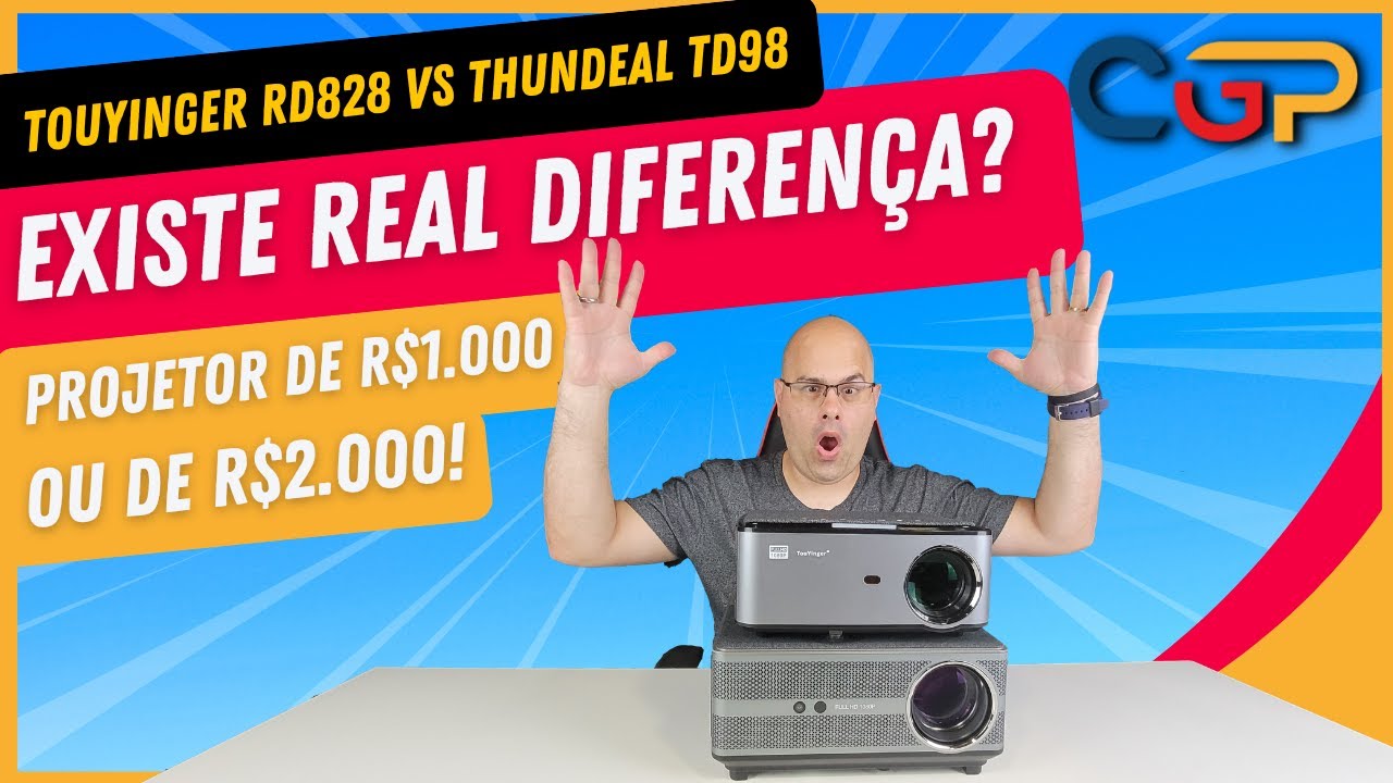 QUAL PROJETOR VALE MAIS? TOUYINGER RD828 À R$ 1.000 OU THUNDEAL TD98 POR R$ 2.000. CONFIRA! Geek268