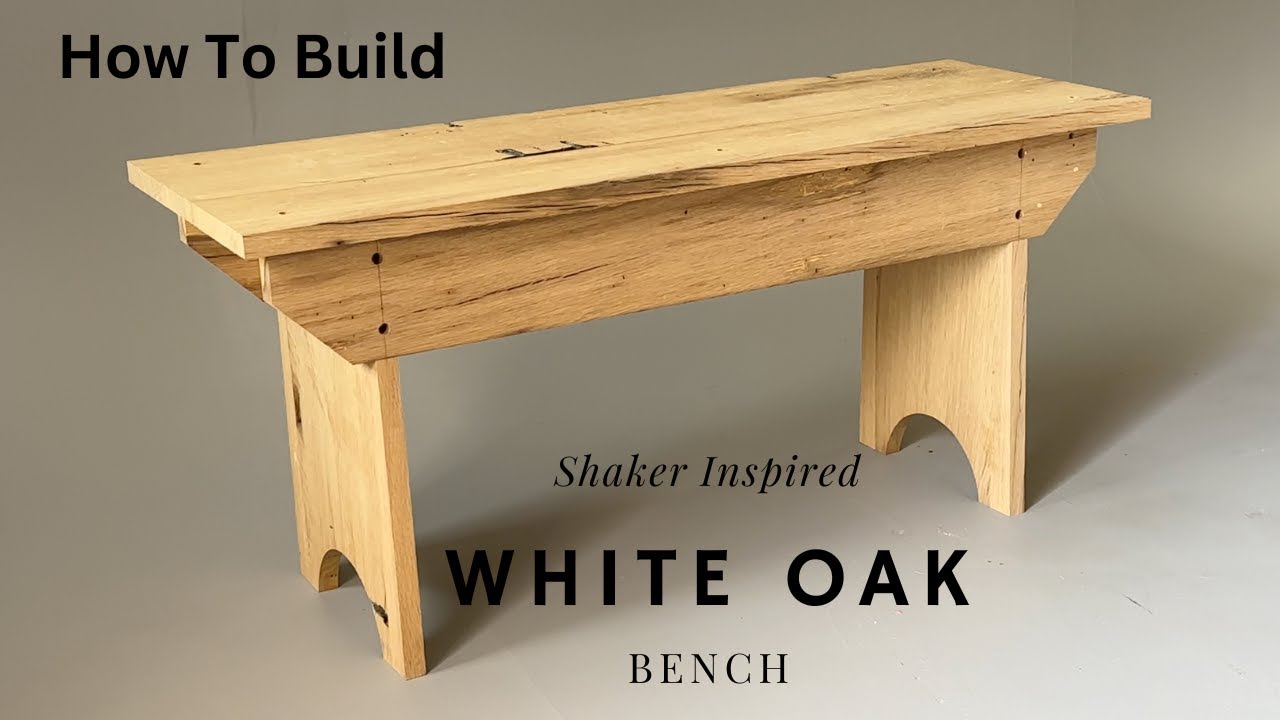 How To Build a Shaker Style Bench - Reclaimed White Oak