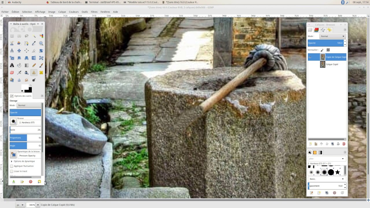 Tuto : supprimer des éléments d'une photo avec Gimp, l'outil clonage